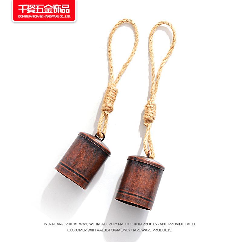 单个铁皮筒麻绳铃铛11