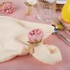 Anillo para Servilleta Rosa Hecho a Mano Transfronterizo Decoración de Mesa para San Valentín y Boda Suministro Directo de Fábrica