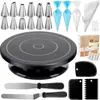 Amazon Plato Giratorio para Pasteles de 71 Piezas, Boquillas para Decorar Pasteles, Manga Pastelera, Raspador de Crema, Espátula