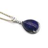 Colgante amatista en forma de gota cristal rosa ágata roja piedra ojo de tigre lapislázuli collar cadena clavícula femenina accesorios
