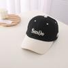 Gorra de béisbol para niños, primavera, bordado europeo y americano, gorra a juego con colores sonrientes, gorra de sol de verano para hombres y mujeres.