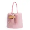 Bolso de Peluche para Mujer Estilo Coreano de Moda Bolso Tote 2026 Nuevo Nicho Simple Bolso de Hombro Alto Apariencia Elevada Bolso de Hombro Único