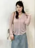 Chaqueta fina de color liso versátil para mujer talla grande, top casual, cárdigan de punto holgado para otoño 2026, para damas talla grande