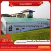 Tenda de armazenamento industrial ao ar livre armazém de liga de alumínio estufa à prova de poeira fechado tenda móvel grande planta de logística