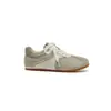 Zapatillas de Entrenamiento Alemanas de Lino Retro Personalizadas para Mujer Nuevas Versátiles Punta Redonda con Cordones Casuales Zapatillas Deportivas Suela Plana Zapatos Forrest Gump Zapatos de Skate