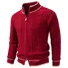 Nuevo abrigo suéter para hombre de invierno 2026 transfronterizo europeo y americano, talla grande, cárdigan grueso, capa base, top de punto