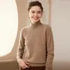 Nova Malha de Cashmere Gola Alta Solta Fio Duplo Grossa Peça Única Roupa de Baixo Suéter Malha Preço Especial