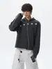 Sudadera con capucha a rayas y estrellas estilo americano, unisex, colección de otoño, moderna, ligera y transpirable, diseño holgado, ropa exterior casual