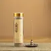 Botella de Vidrio 30g Incienso en Varilla Corta Incienso de Osmanthus Aromaterapia Incienso de Madera de Agarwood Dormitorio Hogar Dormitorio Fragancia de Larga Duración Baño