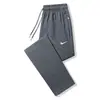 Pantalones Casuales Nuevos de Punto de Algodón Sueltos para Hombre de Primavera y Otoño, Pantalones Largos para Estudiantes, Joggers Elásticos Deportivos para Exteriores, Pantalones de Chándal
