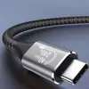 Cable de Datos USB 4.0 de Fábrica Original Multifuncional 240W Macho-Macho Carcasa de Aluminio Versión Trenzada Proyección de Pantalla 8K60Hz