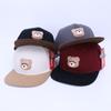 Gorra de béisbol para niños de comercio exterior, gorra de béisbol con diseño de oso de dibujos animados a juego, gorra de hip-hop plana de Corea del Sur, gorra de hip-hop, gorra para el sol transfronteriza