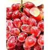 Uvas Vermelhas Kurnson Frescas Colhidas, Fruta Fresca, Crocantes e Doces, Casca Fina, Sem Sementes, Adequadas para Gestantes, Entrega Direta do Pomar, Beleza de Gelo