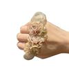 Anillo para el cabello con malla de diamantes de imitación para el intestino grueso, lazo para el cabello con sentido avanzado, coleta, cuerda para el cabello, cubierta de cuero, conjunto para el cabello, tocado, banda de goma elástica alta