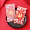 Envelope Vermelho de Casamento 2027 com Palavras de Feliz Casamento, Presente de Casamento de Luxo para Amigos, Grande Envelope Vermelho de Mil Yuan para Lembrancinhas