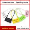 Fivela Antifurto para Roupas Selo Descartável de Plástico Etiqueta de Fivela Antifalsificação para Roupas Bagagem Etiqueta de Fivela Antiviolação Processamento e Personalização