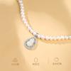 Collar de Perlas Naturales para Mujer, Colgante de Calabaza de Jade Hetian en Plata S925, Accesorio de Cadena para Clavícula de Alta Gama, Regalo del Día de la Madre