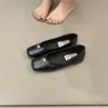Zapatos de tacón bajo de punta cuadrada y boca poco profunda para mujer, Estilo coreano de primavera y otoño, Zapatos de abuela de cuero suave, Estilo de hada gentil, Zapatos negros para el trabajo