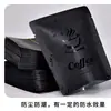 Filtro de gotejamento aluminizado de cor sólida com orelha para pendurar embalagem externa para café 10g café Saco de papel Kraft com folha de alumínio pode ser impresso com logotipo