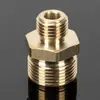 Pistola de água para lavadora de alta pressão de carro adaptador 55/58 14/18 giro diâmetro variável tubo de arame de aço todo cobre 360 interno 22 externo rosca