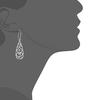 Rong Yu Europa y Estados Unidos comercio exterior caliente 925 plateado plata tallado pendientes ebay Amazon caliente joyería al por mayor