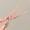 Grampo de Cabelo Fofo Natural Sem Costura com Design Vazado para Topo da Cabeça, Antiderrapante, Novo Estilo Grampo de Posicionamento para Raízes do Cabelo