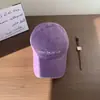 Boné de Baseball Bordado com Letra Vintage Unissex Primavera/Verão Chapéu de Sol Emagrecedor Estilo Coreano Boné Aprofundado