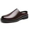 2026 Nuevas Pantuflas Mula Acolchadas de Algodón sin Cordones Derby Medias Pantuflas Dedo Gordo Retro Zapatos Monk Pantuflas Casuales para Hombre