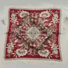 Pañuelo cuadrado estampado de leopardo bufanda coreana femenina de seda versátil pañuelo para el pelo bufanda retro flor de anacardo pañuelo cuadrado pequeño venta al por mayor