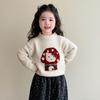 Ropa de punto para niñas 2025 Nuevo Otoño e Invierno Ropa de punto de dibujos animados para niños Ropa de invierno para bebé niña Suéter Camiseta interior