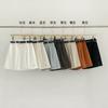 EVERTRUE 2024 Verano Nuevo Estilo Coreano Cintura Alta Pierna Ancha Shorts de Traje Lino Ropa de Mujer con Cinturón 53110
