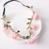 Vacaciones junto al mar Encaje Flor Banda para el cabello Chica Mori Vestido de novia Foto Guirnalda Joyería Tocado Banda para el cabello Venta al por mayor