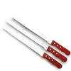 Cuchillo para Pan de Acero Inoxidable con Mango de Secuoya de 10 pulgadas Cuchillo para Pastel Dentado Cuchillo para Tostadas Dentado