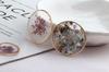 Accesorios de Joyería DIY Material Retro Pegamento Transparente Flor Inmortal Perla Pendientes Pendientes Colgante Estrellas