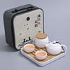 Nuevo Producto Juego de Té Kung Fu Japonés Juego Pequeño para el Hogar Bandeja de Té Seco Simple Habitación de Hotel B&B Juego de Té de Cerámica