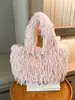 Bolsas de Felpa Otoño e Invierno para Mujer 2026 Nueva Moda Tendencia Bolso de Hombro Gran Capacidad Popular Bolso Tote Peludo