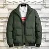 Casaco masculino acolchoado de algodão 2024 novo outono e inverno tamanho plus size jaqueta acolchoada de algodão com estampa de cabeça de tigre gola alta acolchoada quente jaqueta acolchoada de algodão