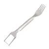Cuchillo y tenedor de corte de sandía de acero inoxidable de doble cabezal, artefacto para cortar y cortar sandía, tenedor de sandía multifuncional, divisor de fruta multiusos