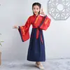 Ropa china para niñas Hanfu escritura de tres caracteres para niños discípulos estilo antiguo primavera y otoño estilo chino para niños traje antiguo hombres