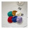 Otoño e invierno nuevo boina para niños gorra de pintor de color gorro de capullo tejido de color sólido para bebé niña color caramelo