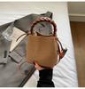 Bolso Cubo Retro Versátil de Nicho 2026 con Textura, Bolso de Mano Patchwork de Uso Diario de Moda, Bolso de Hombro y Cruzado a la Moda