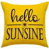 Funda de Almohada Vintage de Girasol de Amazon para Funda de Cojín de Sofá para el Hogar (No incluye inserción) Funda de Almohada Lumbar para Cama de Dormitorio Transfronteriza
