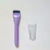 Brocha para Base, Brocha de Maquillaje Plana en Forma de Media Luna, Brocha Plana para Base Líquida sin Marcas, Brocha Ultra Fina para Corrector, Brocha para Mascarilla