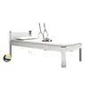 Cama individual moderna y sencilla para personal universitario y residencias estudiantiles, cama individual de hierro para apartamentos pequeños, reforzada y engrosada
