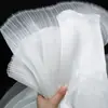 Acordeón Floral Perlado Hecho a Mano Tul de Boda Tela Organdí Tul Decoración de Fondo de Boda con Diseño Plegado