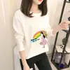 2025 Primavera y Otoño Nuevo Estilo Coreano Camiseta de Manga Larga para Mujer Camiseta Básica Top de Estudiante Camiseta de Cuello Redondo para Mujer Venta al por Mayor