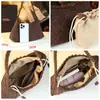 Bolso de Axila Mate Vintage 2026 Nuevo Bolso de Hombro Tejido Cuero Genuino Simple para Mujer con Cordón Versátil Bolso Cesta