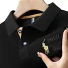 Comercio Exterior Transfronterizo Casual Negocios Solapa Estilo Papá Transfronterizo Comercio Exterior Transfronterizo Más Vendido Marca de Moda Top Manga Corta Bordado po