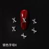Nuevo LZ nail art 26 letras joyería de aleación de plata estilo japonés red roja joyería de uñas taladro de uñas