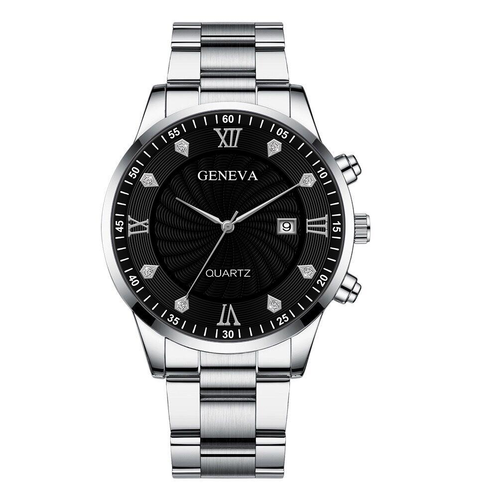 银色钢带银壳黑面银针